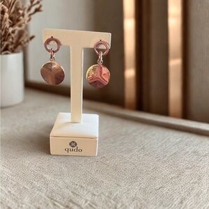 Rose Gold Dangle Earrings